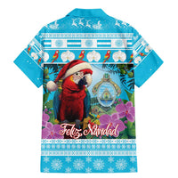 Honduras Christmas Family Matching Mermaid Dress and Hawaiian Shirt Scarlet Macaw With Feliz Navidad - Wonder Print Shop