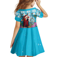 Honduras Christmas Family Matching Off The Shoulder Long Sleeve Dress and Hawaiian Shirt Scarlet Macaw With Feliz Navidad - Wonder Print Shop