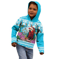 Honduras Christmas Kid Hoodie Scarlet Macaw With Feliz Navidad - Wonder Print Shop