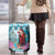 Honduras Christmas Luggage Cover Scarlet Macaw With Feliz Navidad - Wonder Print Shop