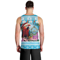Honduras Christmas Men Tank Top Scarlet Macaw With Feliz Navidad - Wonder Print Shop