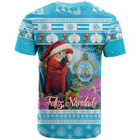 Honduras Christmas T Shirt Scarlet Macaw With Feliz Navidad - Wonder Print Shop