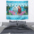 Honduras Christmas Tapestry Scarlet Macaw With Feliz Navidad - Wonder Print Shop