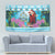 Honduras Christmas Tapestry Scarlet Macaw With Feliz Navidad - Wonder Print Shop