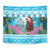 Honduras Christmas Tapestry Scarlet Macaw With Feliz Navidad - Wonder Print Shop