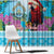 Honduras Christmas Window Curtain Scarlet Macaw With Feliz Navidad - Wonder Print Shop