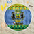 Gabon Christmas Beach Blanket Coat Of Arms Joyeux Noel - Wonder Print Shop
