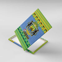 Gabon Christmas Canvas Wall Art Coat Of Arms Joyeux Noel - Wonder Print Shop