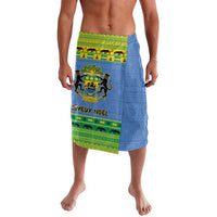 Gabon Christmas Lavalava Coat Of Arms Joyeux Noel - Wonder Print Shop