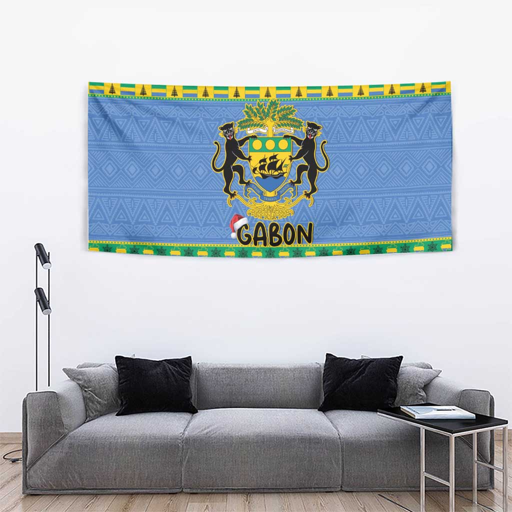 Gabon Christmas Tapestry Coat Of Arms Joyeux Noel - Wonder Print Shop