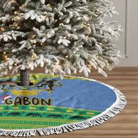 Gabon Christmas Tree Skirt Coat Of Arms Joyeux Noel - Wonder Print Shop