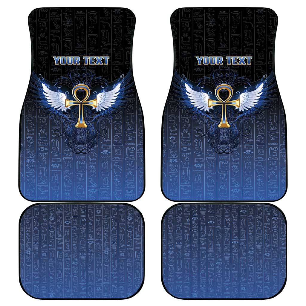 Personalised Egyptian Ankh Car Mats Egypt Hieroglyphs Pattern
