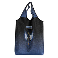 Personalised Egyptian Ankh Grocery Bag Egypt Hieroglyphs Pattern