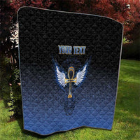 Personalised Egyptian Ankh Quilt Egypt Hieroglyphs Pattern