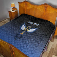 Personalised Egyptian Ankh Quilt Egypt Hieroglyphs Pattern