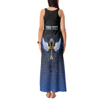 Personalised Egyptian Ankh Tank Maxi Dress Egypt Hieroglyphs Pattern