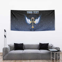 Personalised Egyptian Ankh Tapestry Egypt Hieroglyphs Pattern