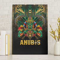 Egypt Anubis Canvas Wall Art Golden Ancient Egypt Pattern