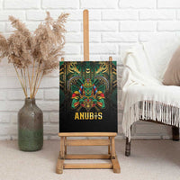 Egypt Anubis Canvas Wall Art Golden Ancient Egypt Pattern