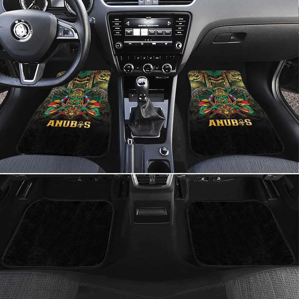 Egypt Anubis Car Mats Golden Ancient Egypt Pattern