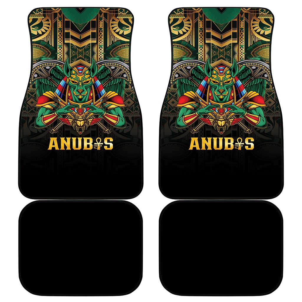 Egypt Anubis Car Mats Golden Ancient Egypt Pattern