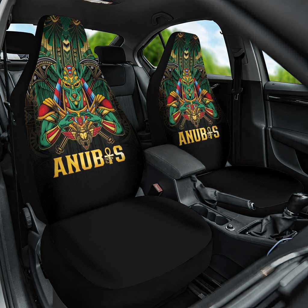 Egypt Anubis Car Seat Cover Golden Ancient Egypt Pattern