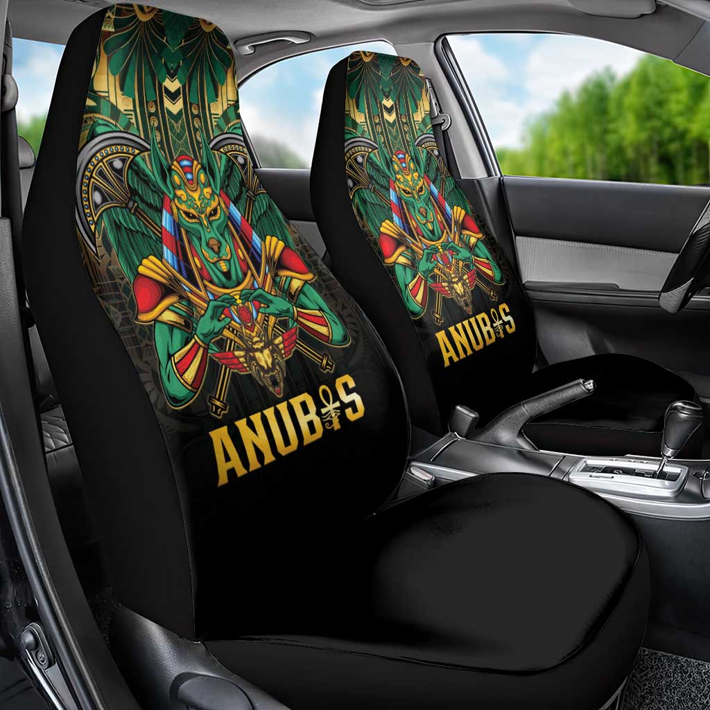 Egypt Anubis Car Seat Cover Golden Ancient Egypt Pattern