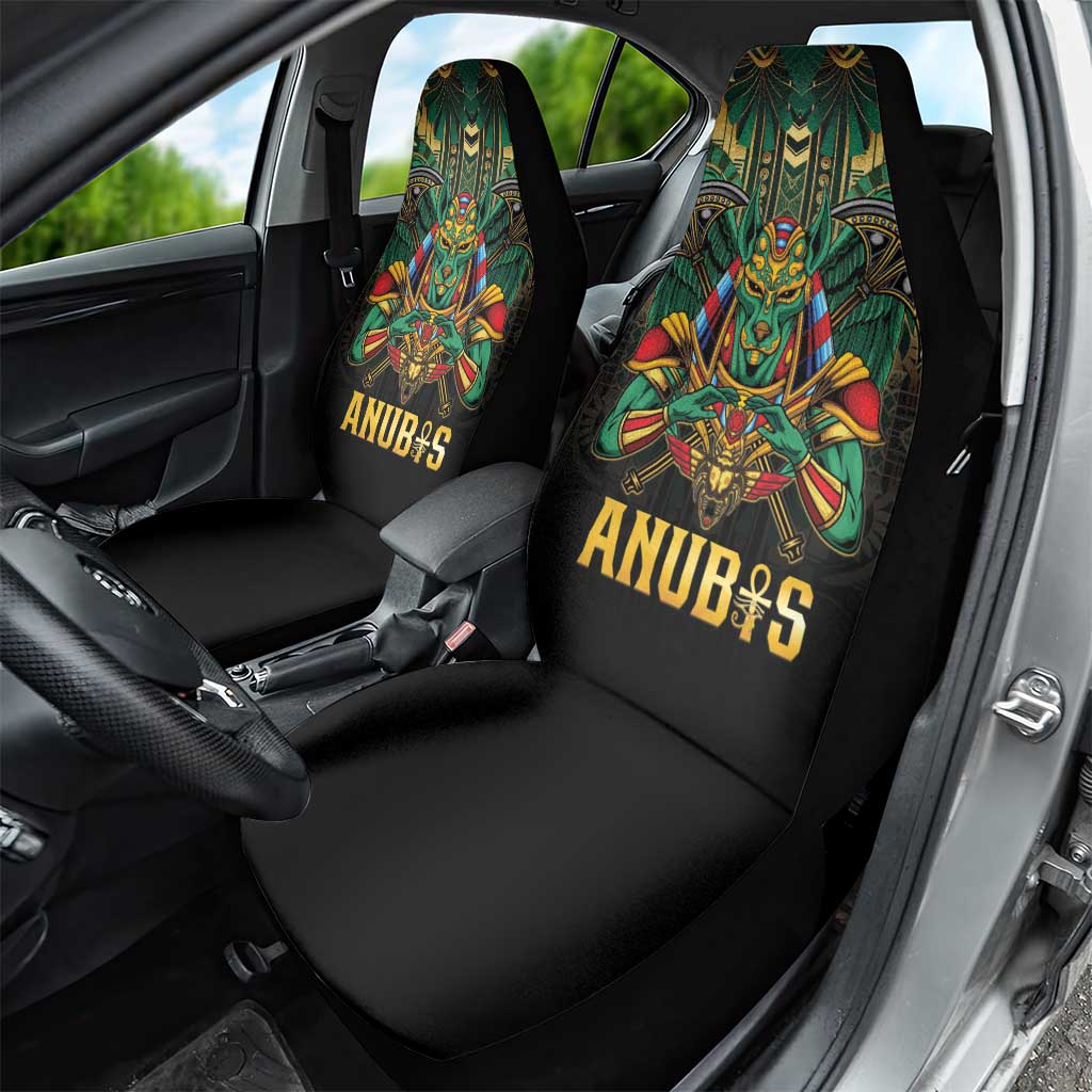 Egypt Anubis Car Seat Cover Golden Ancient Egypt Pattern