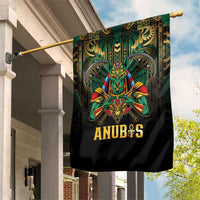 Egypt Anubis Garden Flag Golden Ancient Egypt Pattern
