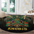 Egypt Anubis Round Carpet Golden Ancient Egypt Pattern