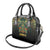 Egypt Anubis Shoulder Handbag Golden Ancient Egypt Pattern
