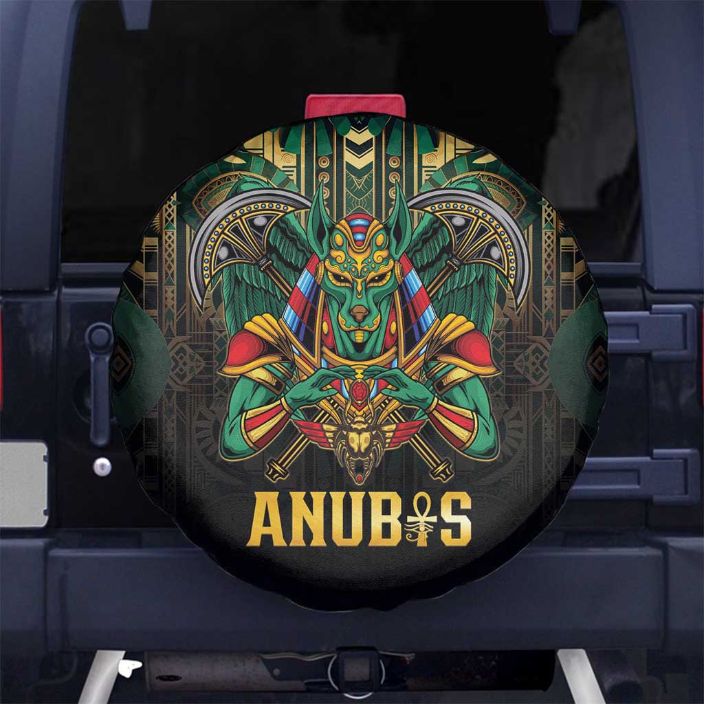 Egypt Anubis Spare Tire Cover Golden Ancient Egypt Pattern