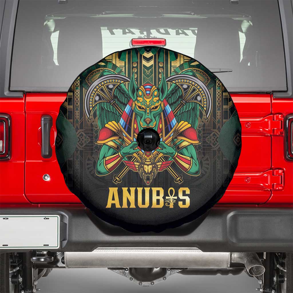 Egypt Anubis Spare Tire Cover Golden Ancient Egypt Pattern