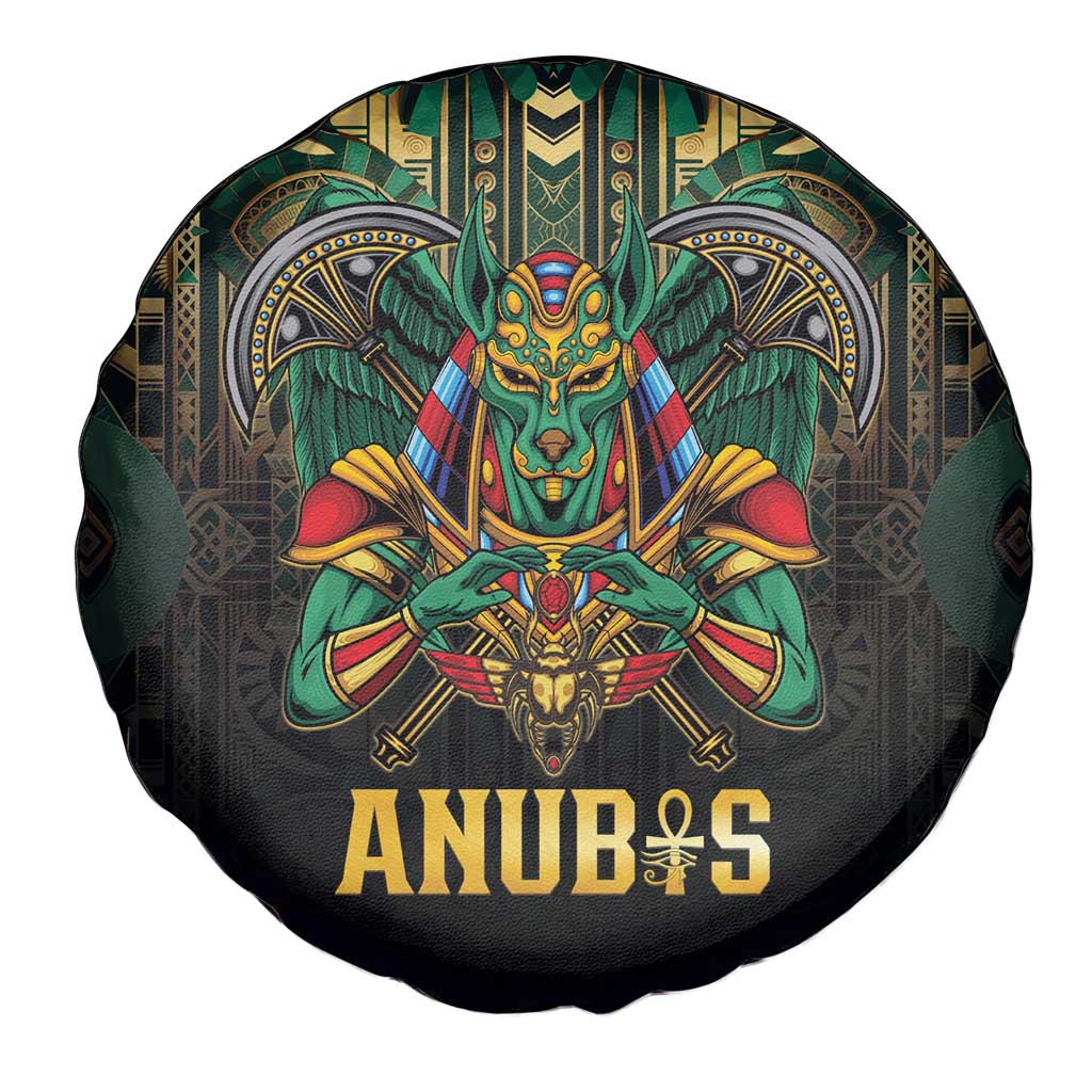 Egypt Anubis Spare Tire Cover Golden Ancient Egypt Pattern