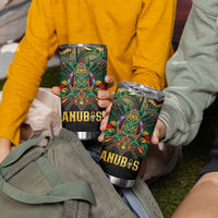 Egypt Anubis Tumbler Cup Golden Ancient Egypt Pattern