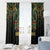 Egypt Anubis Window Curtain Golden Ancient Egypt Pattern