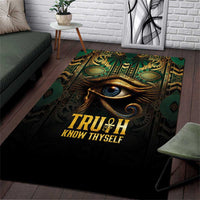 Egypt Eye of Horus Area Rug Truth Know Thyself