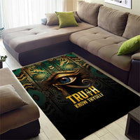 Egypt Eye of Horus Area Rug Truth Know Thyself