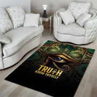 Egypt Eye of Horus Area Rug Truth Know Thyself