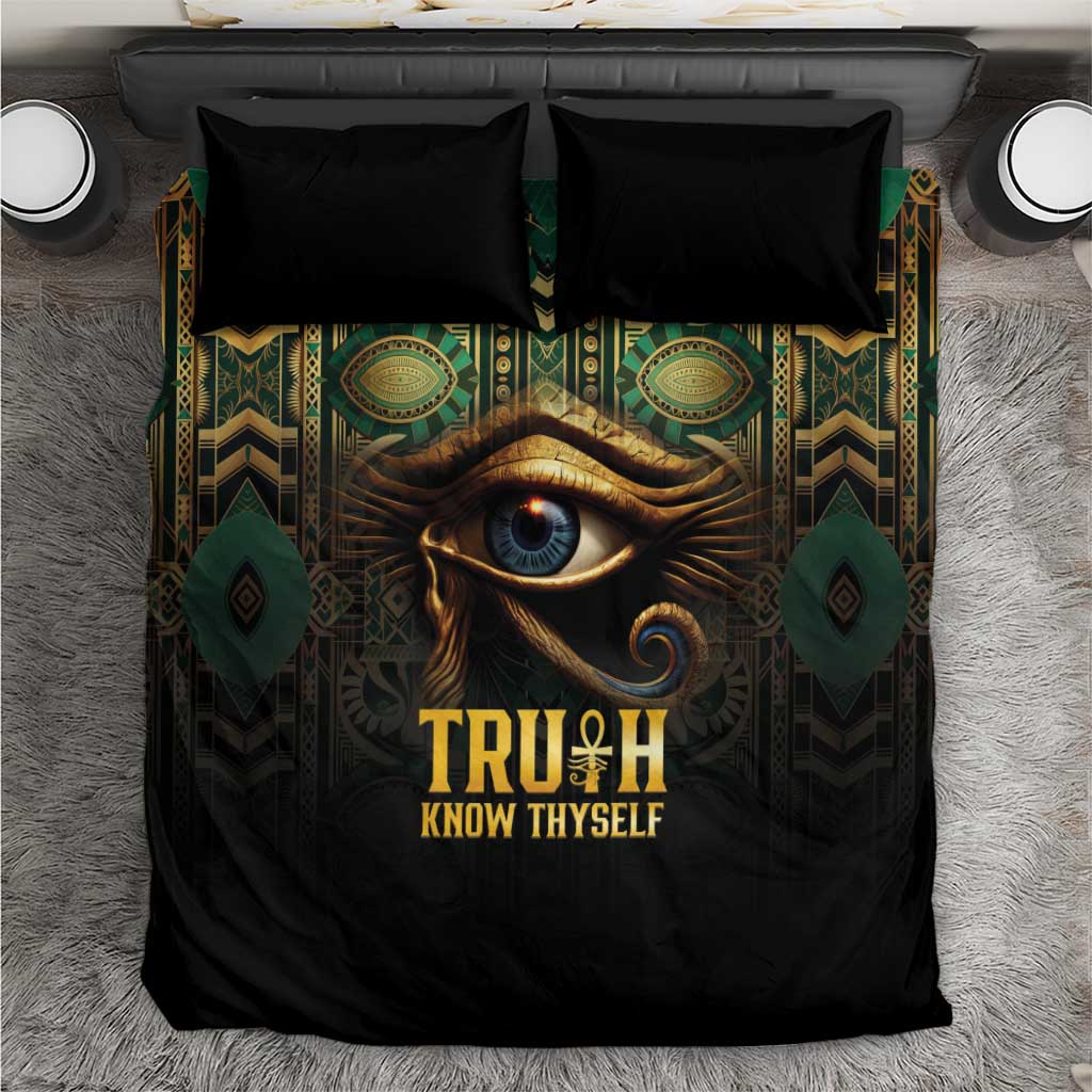 Egypt Eye of Horus Bedding Set Truth Know Thyself