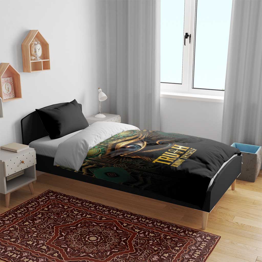 Egypt Eye of Horus Bedding Set Truth Know Thyself