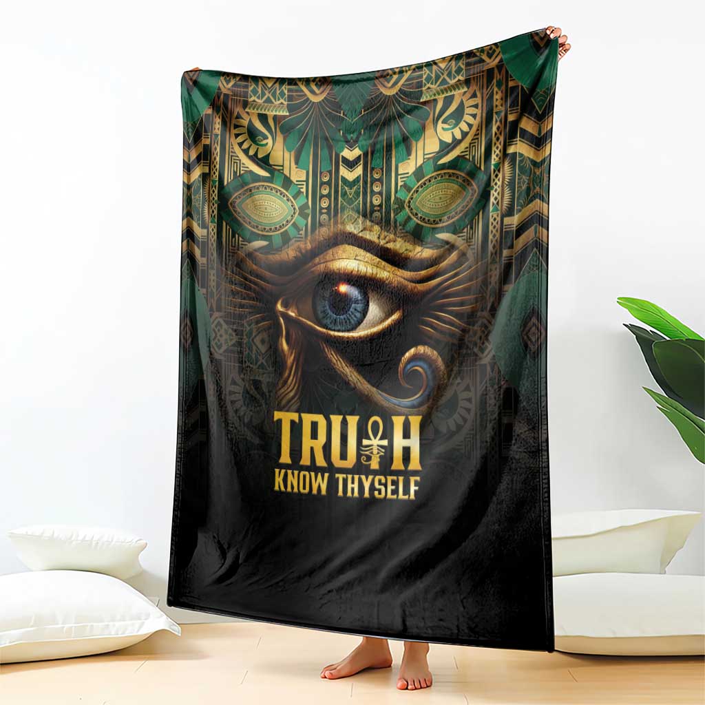Egypt Eye of Horus Blanket Truth Know Thyself