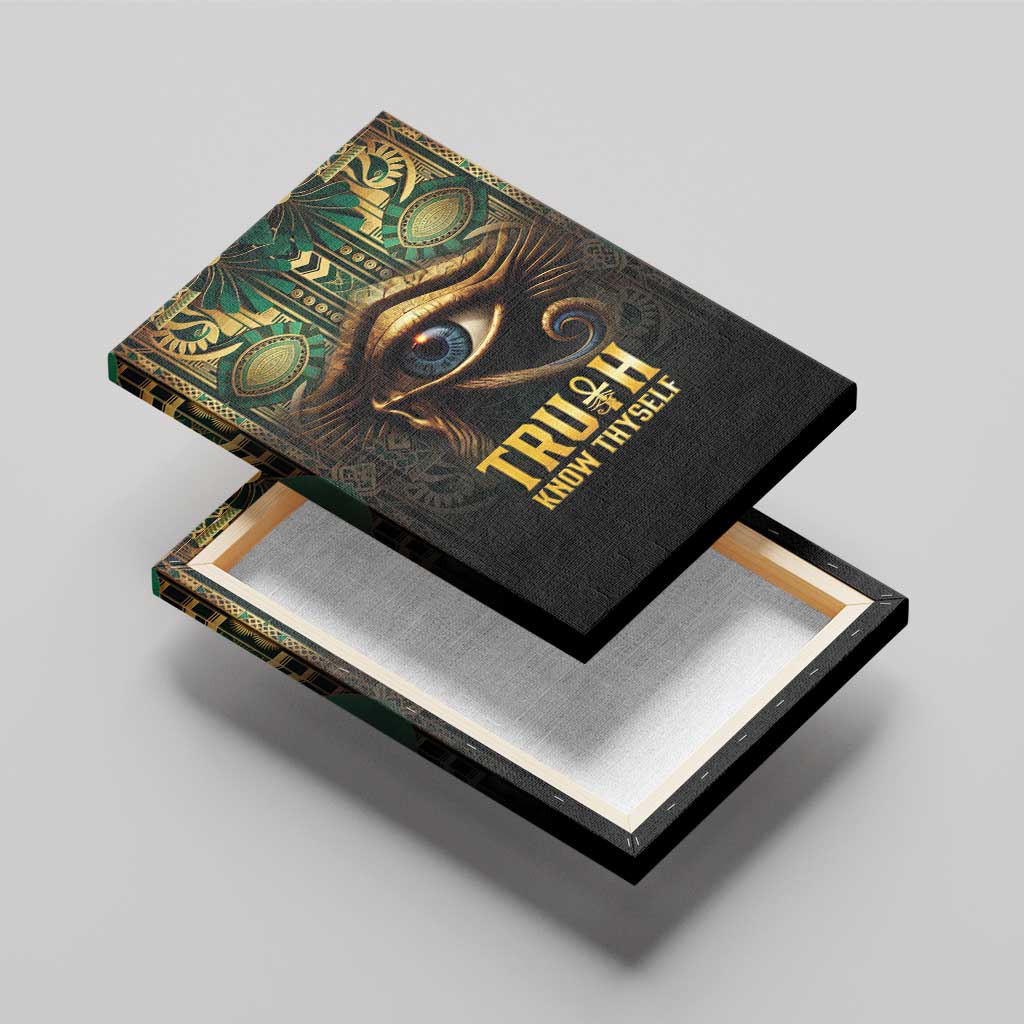 Egypt Eye of Horus Canvas Wall Art Truth Know Thyself