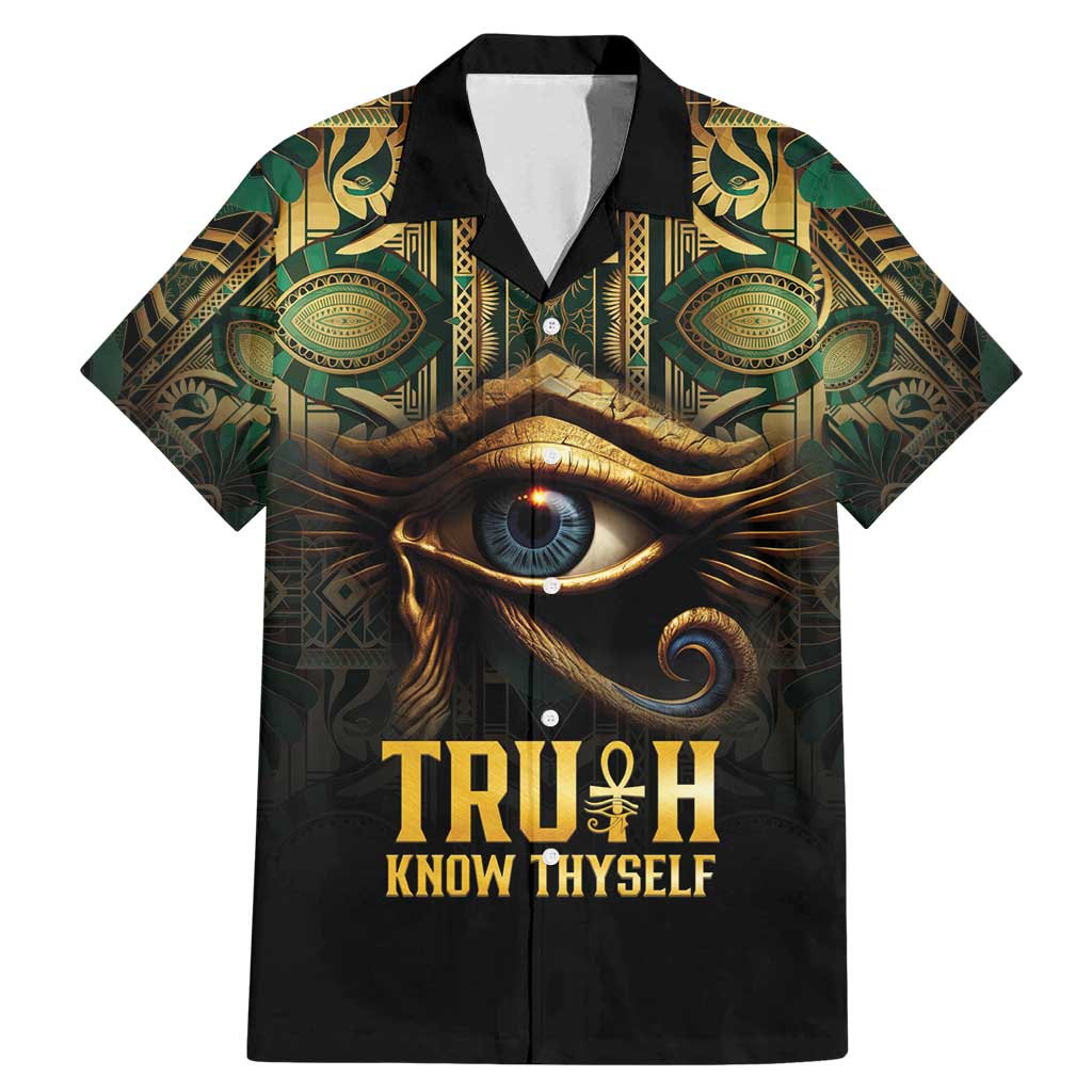 Egypt Eye of Horus Family Matching Mermaid Dress and Hawaiian Shirt Truth Know Thyself