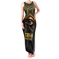 Egypt Eye of Horus Family Matching Tank Maxi Dress and Hawaiian Shirt Truth Know Thyself