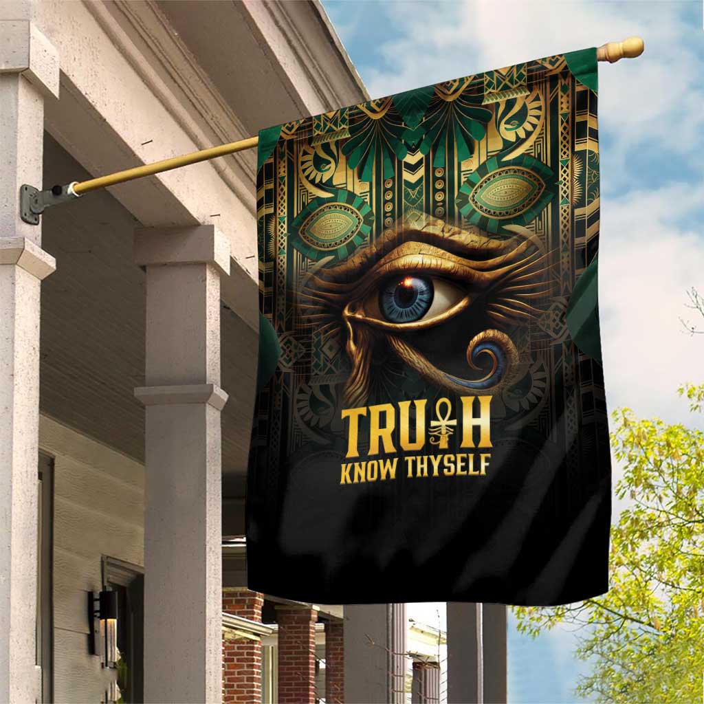 Egypt Eye of Horus Garden Flag Truth Know Thyself