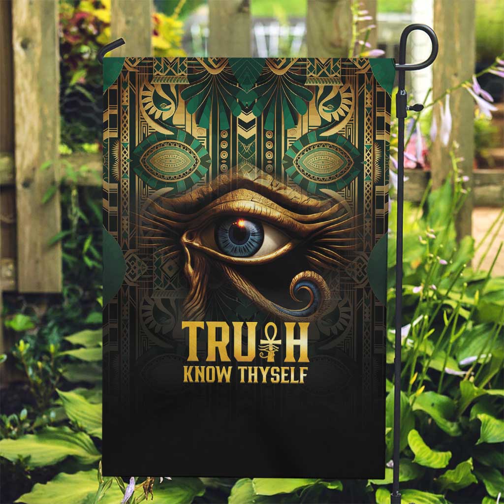 Egypt Eye of Horus Garden Flag Truth Know Thyself