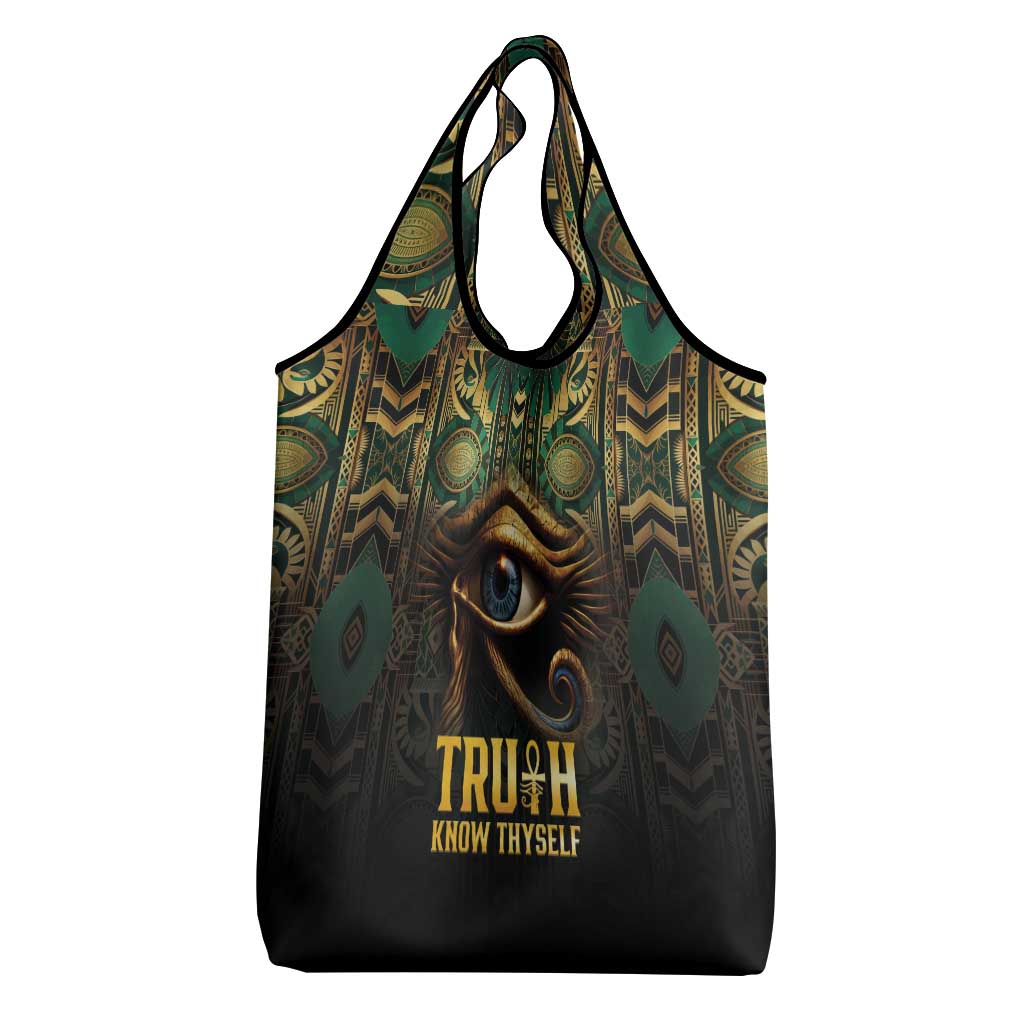 Egypt Eye of Horus Grocery Bag Truth Know Thyself