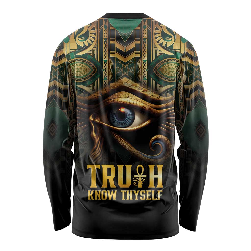 Egypt Eye of Horus Long Sleeve Shirt Truth Know Thyself