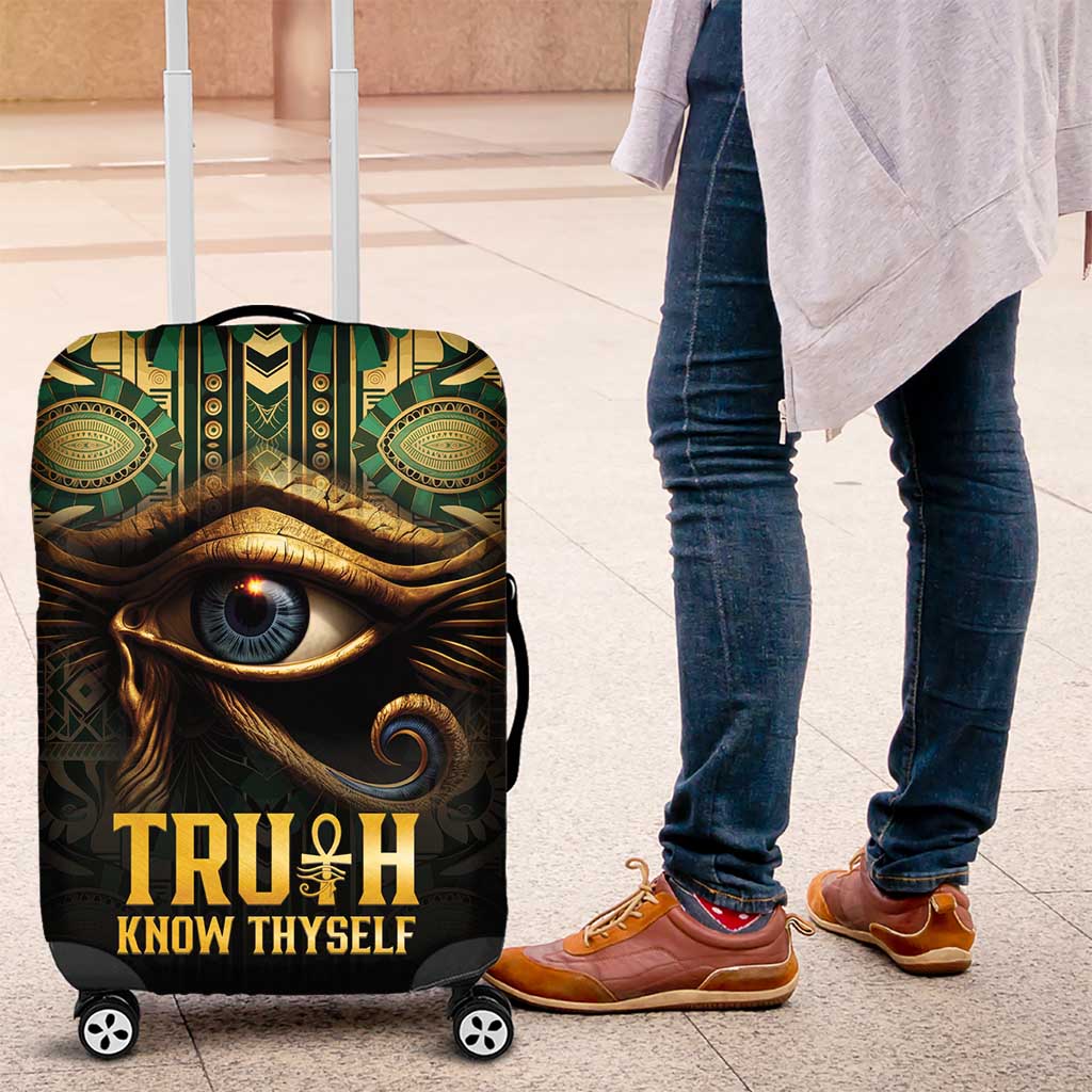 Egypt Eye of Horus Luggage Cover Truth Know Thyself
